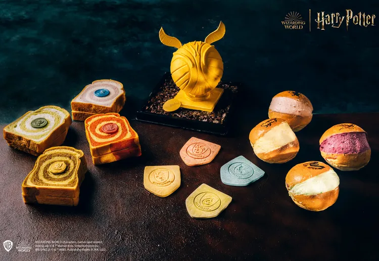 哈利波特攜手台北君悅酒店-聖誕跨年推出限定烘焙甜品。台北君悅提供