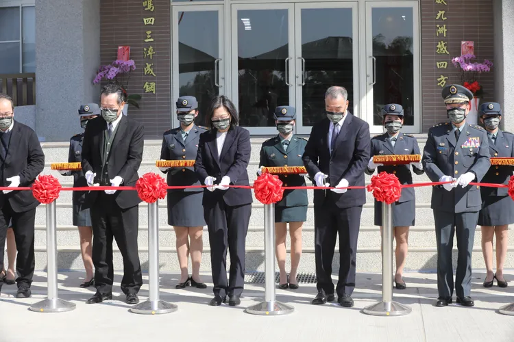 蔡英文總統主持新營舍落成啟用典禮。羅琦文攝