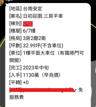 少部分投資客已死心，願意平轉出售預售屋。翻攝全台預售換約群