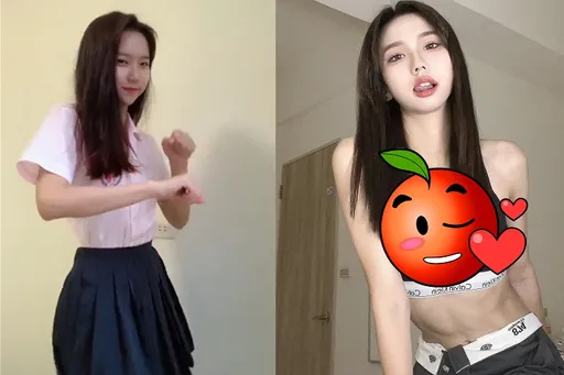 正妹穿制服藏美胸　扭臀大跳「炸裂」應援！心臟爆擊