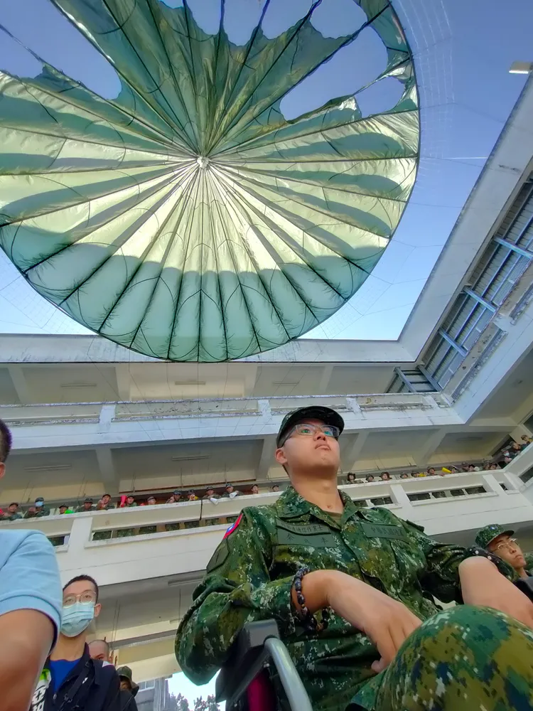 秦良丰4年前因為漢光操演任務受傷。莊全成提供