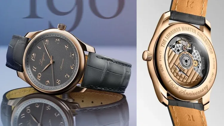 Master巨擘系列玫瑰金腕錶，限量190只，37萬3500元。品牌提供