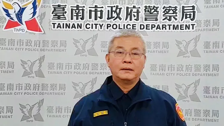 南市警局長方仰寧說明偵辦經過。市警局提供