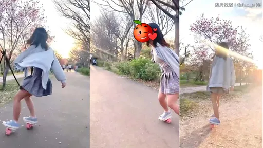 短裙正妹超狂飄移「超會滑」！  裙擺飛飛網羞喊：看到了！