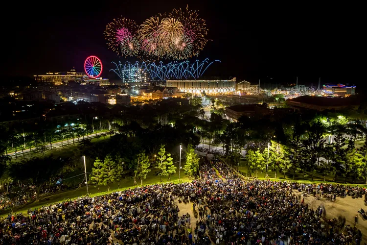 迎接2023年，義大世界將有999秒跨年煙火秀。義大世界提供