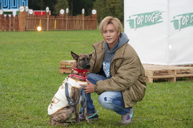 小豬和萌寵辛芭。陳德興攝