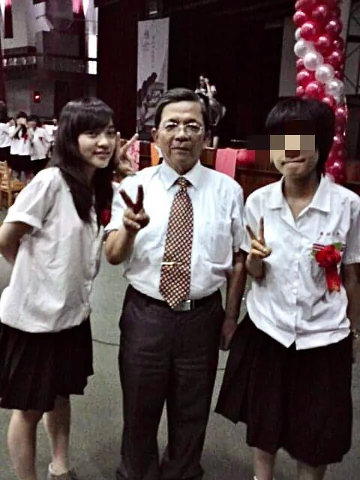 黃捷讀雄女時的青澀模樣。翻攝黃捷臉書