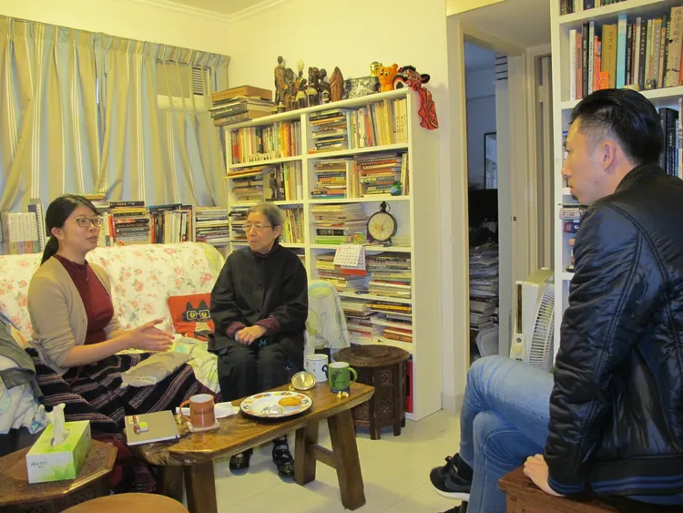 香港作家西西生前受訪對談。翻攝臉書「素葉工作坊」