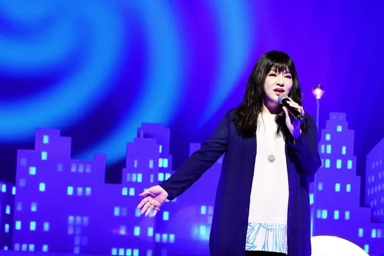 唐綺陽感性開唱。公視提供