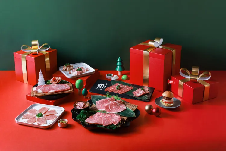 「Oh my!原燒」推出聖誕、跨年限定「閃耀派對雙人餐」。業者提供