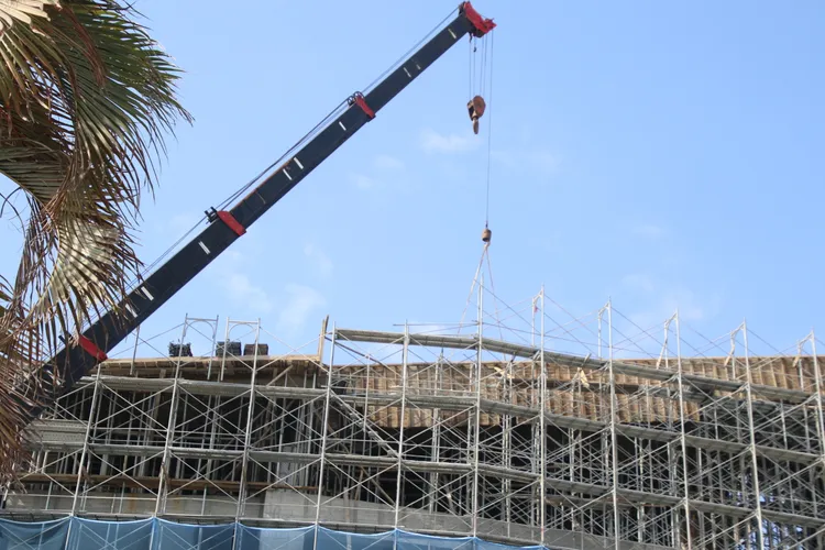 台東縣圖書館中心興建工程。台東縣府提供