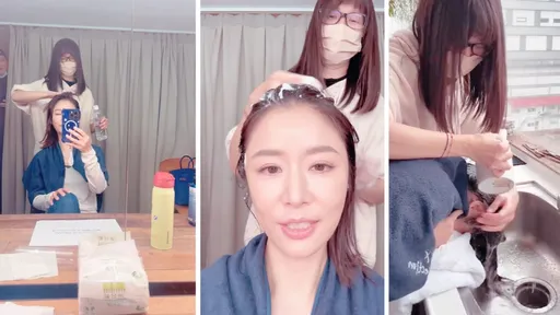 林心如馬克杯舀水克難洗頭 陽台沖泡沫自嘲「像洗寵物」