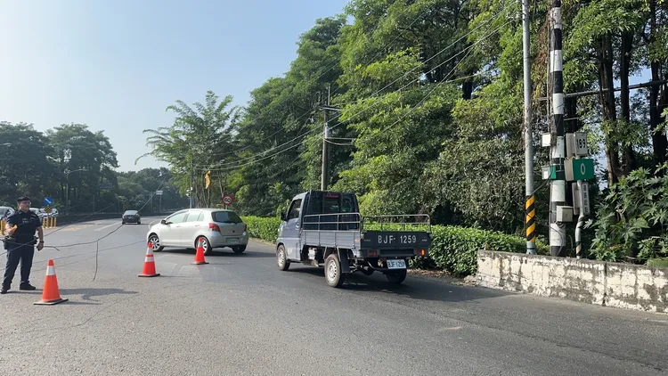 警方現場交管。警方提供