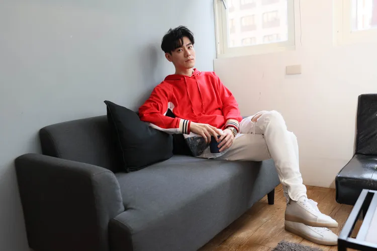 李程彬表示國中時曾胖到117公斤，不認識的人也喊他「六師弟」。彭欣偉攝