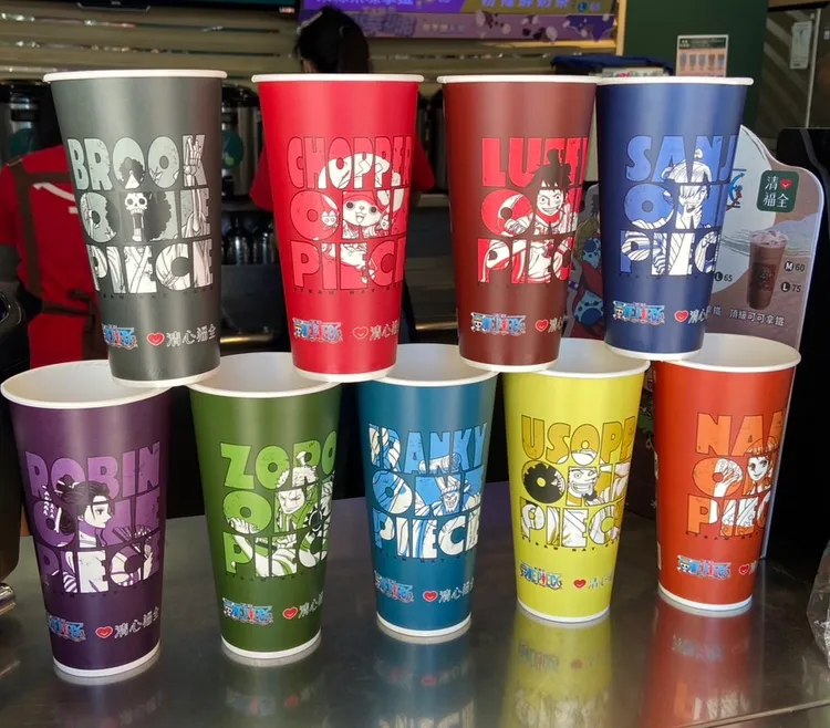 清心福全×航海王聯名杯身多達27款。業者提供