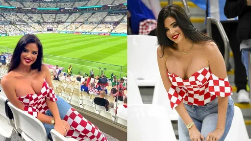 克羅埃西亞「世足最性感球迷」倒奶翹臀吻別　球迷暴動高喊：還沒完