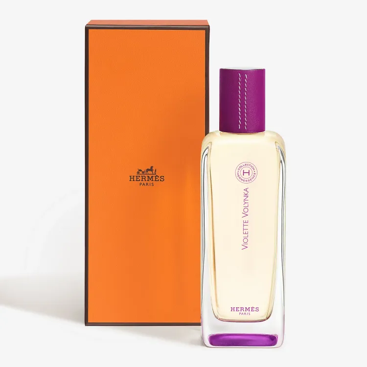 愛馬仕聞香珍藏香堇皮革淡香水，100ml／9450元、200ml／1萬4550元。品牌提供
