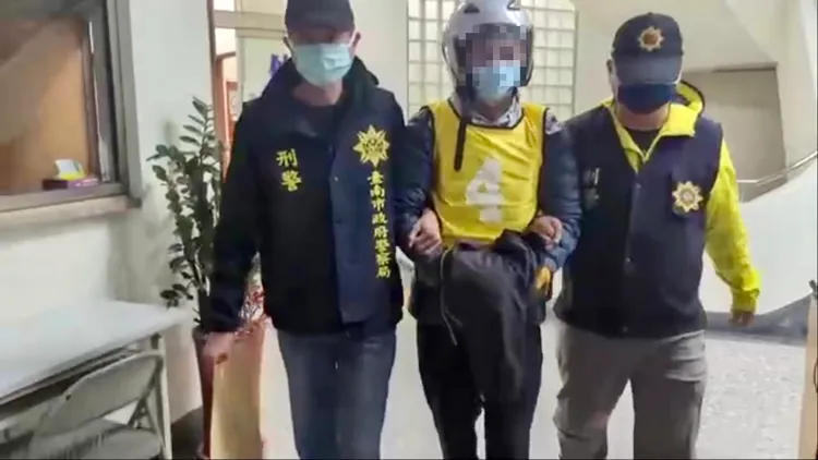 楊展華移送台南地檢署。警方提供