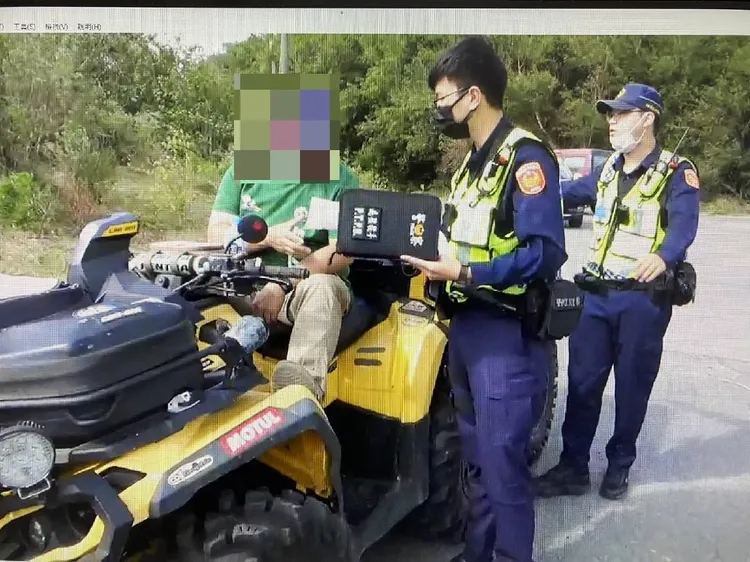 警方執行取締。警方提供