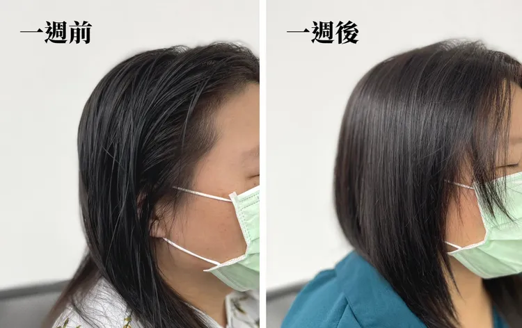 一週前到了傍晚就變成油頭人的女同事，試用一週水潤淨透洗髮乳後，現在到了下午依舊很清爽地，而且出油量大大減少，髮質看起來還閃閃發亮～