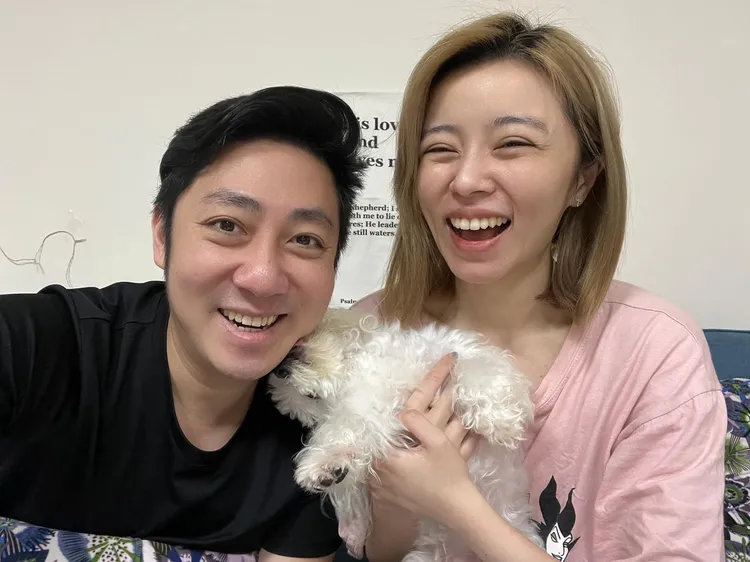 艾成（左）和王瞳的感情經歷風風雨雨。翻攝王瞳臉書