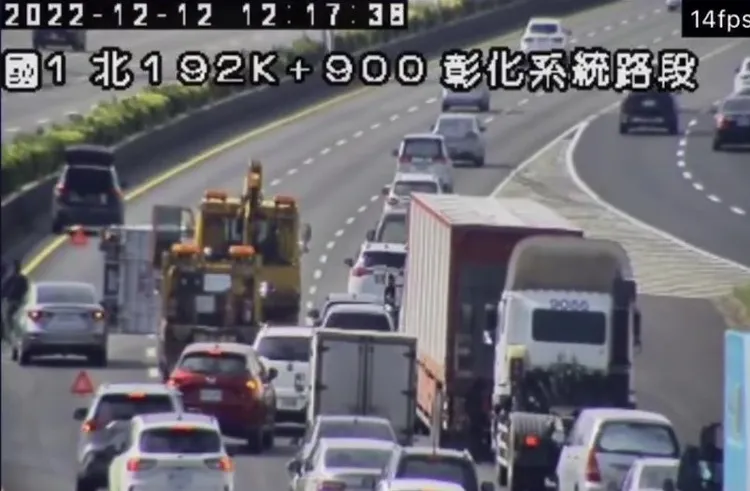 後方車流回堵5公里至王田交流道。攝自1968即時路況