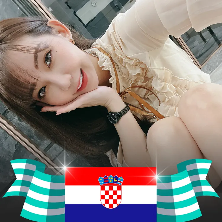 媛媛化身克羅埃西亞隊，參與直播PK賽。SWAG提供