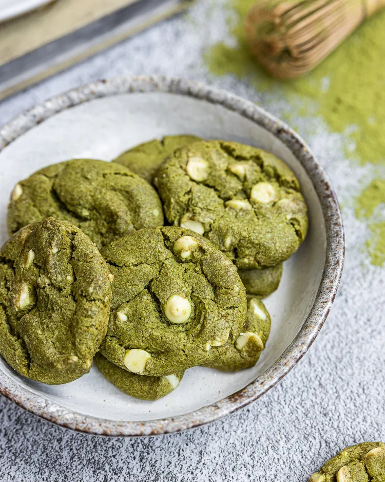 Mrs. Fields美國菲爾斯太太餅乾新口味抹茶白巧克力餅乾。業者提供