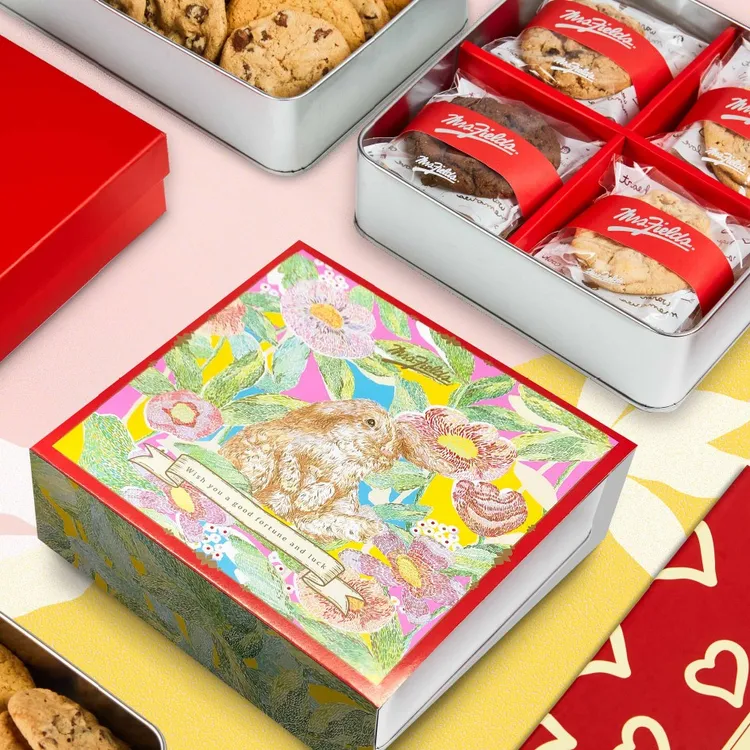 「花團錦兔」禮盒售價720元。業者提供