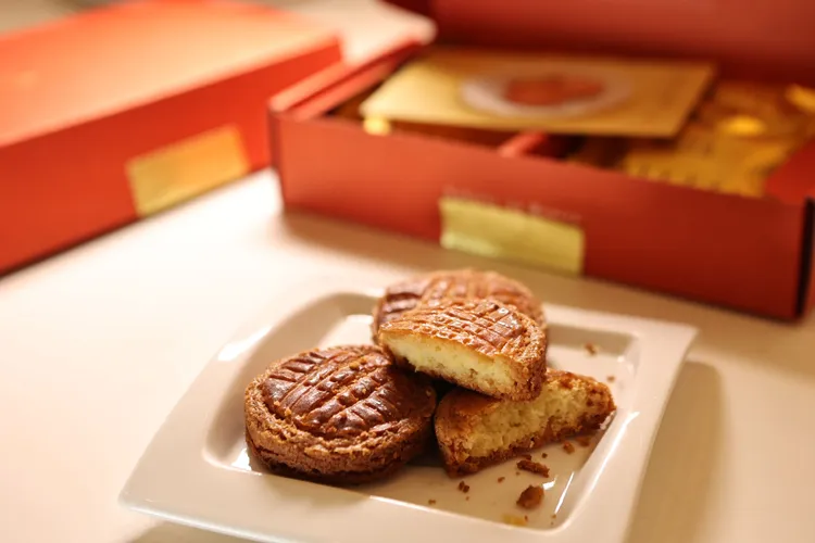 「布列塔尼奶油酥餅」，嚴選奶油界勞斯萊斯「法國AOP產區限定認證蒙太古發酵奶油」製成，售價420元。翁玉信攝