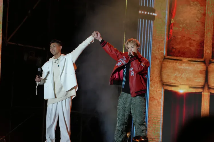 J.sheon與同理在桃園跨年。年代提供