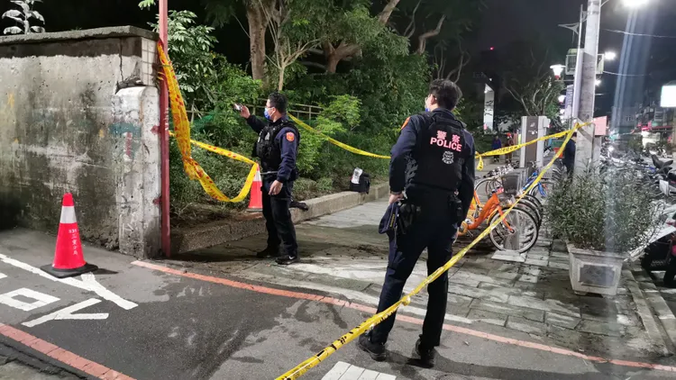 警方到場採證。陸運鋒攝
