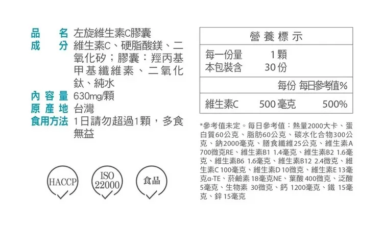 「精緻生活企業」販售的左旋維生素C膠囊檢出一級致癌物環氧乙烷。北市衛生局提供