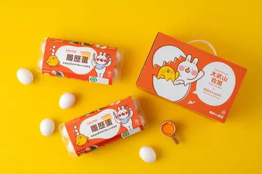 鮮蛋品牌聯手人氣插畫家　「懶散兔＆啾先生」超萌圖樣外包裝