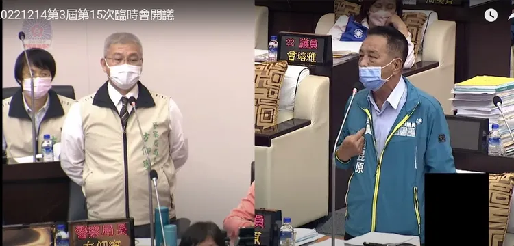 趙昆原不滿有人假冒他的名字到派出所咆哮警員。翻攝YouTube