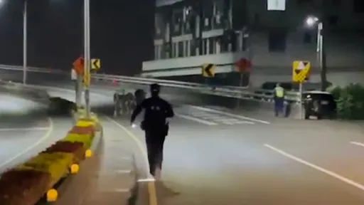 趕牛片曝光!台南乳牛集體逃家夜遊 警疲攔截圍捕「比抓人還累」