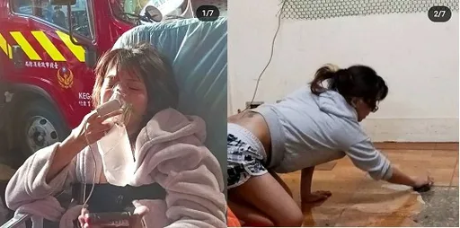 「前女F4」Amy住家火災慘況曝光　求救遭嗆傷戴氧氣罩續命