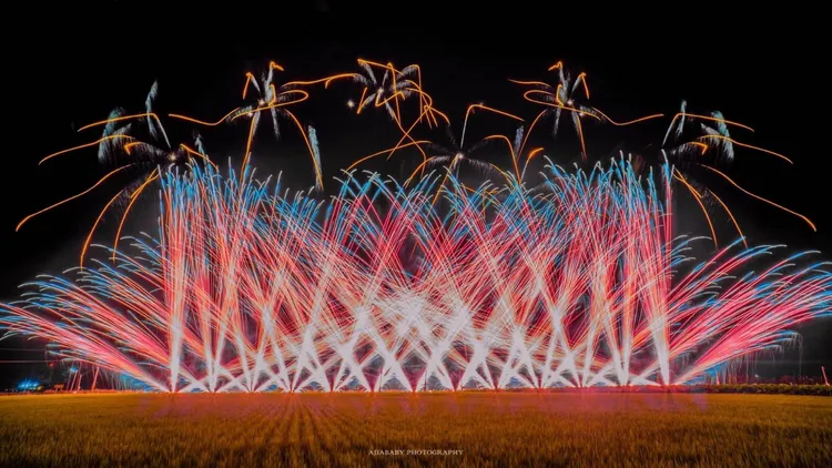 南市府公布跨年煙火模擬畫面。市府提供