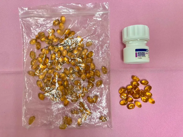 大麻膠囊外觀與一般市售魚油幾乎無異。翻攝畫面