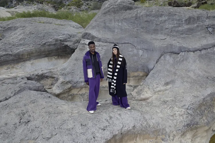 PUMA x AMI聯名新作以橘、紫、粉等色彩為秋冬服飾注入活力氣息。品牌提供