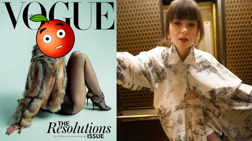 《艾蜜莉》洗版時尚雜誌封面　法式劉海配人造皮草反成東北大妞