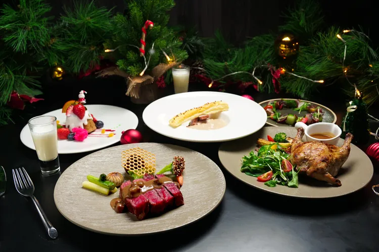 3F覓舍於12/24、12/25的午餐及晚餐時段，推出豪華聖誕套餐每人1,980+10%元。業者提供