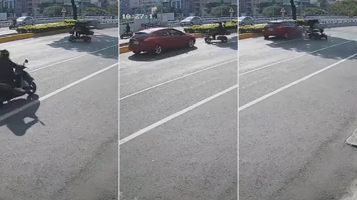 影片｜代步車老人「逆衝消失的缺口」被撞死　網嘆：汽車駕駛真衰小