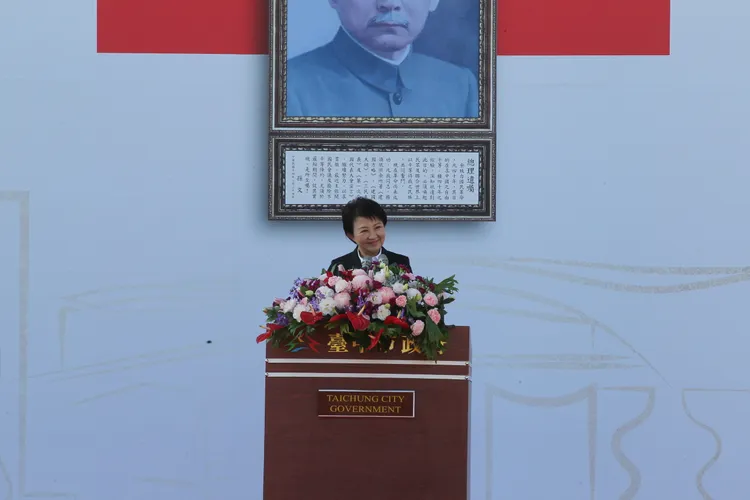 盧秀燕承諾要讓台中邁向幸福城市二連霸。張喆喜攝