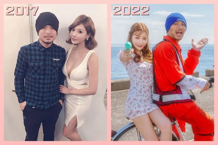 黃明志曬出和明日花綺羅的合照。翻攝黃明志臉書