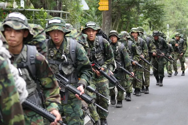 我國義務兵役期從2、3年逐次縮減至現行4個月。資料照片