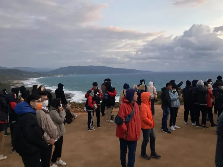 今年元旦墾丁龍磐迎曙光。資料照片