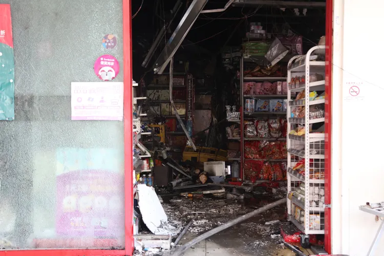 美廉社損失慘重。張喆喜攝