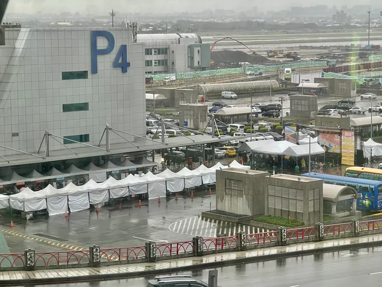 活動在第二航廈停車場舉行。施昂強攝