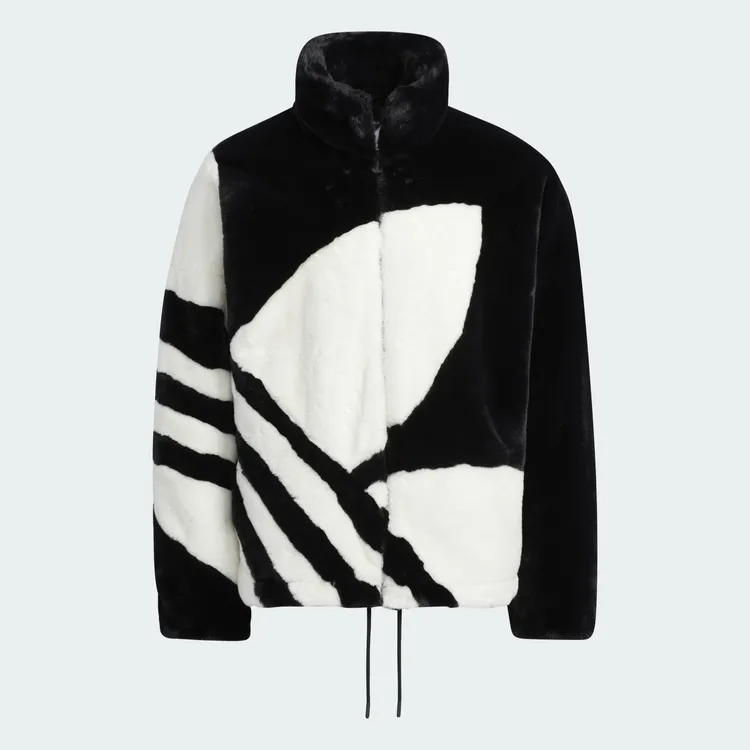 黑白配色環保皮草中性外套，4890元。品牌提供